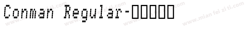 Conman Regular字体转换